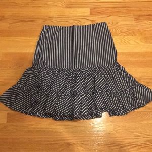 Lauren Ralph Lauren Navy/White Striped Skirt